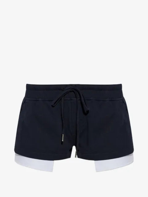 DSQUARED2 layered drawstring shorts