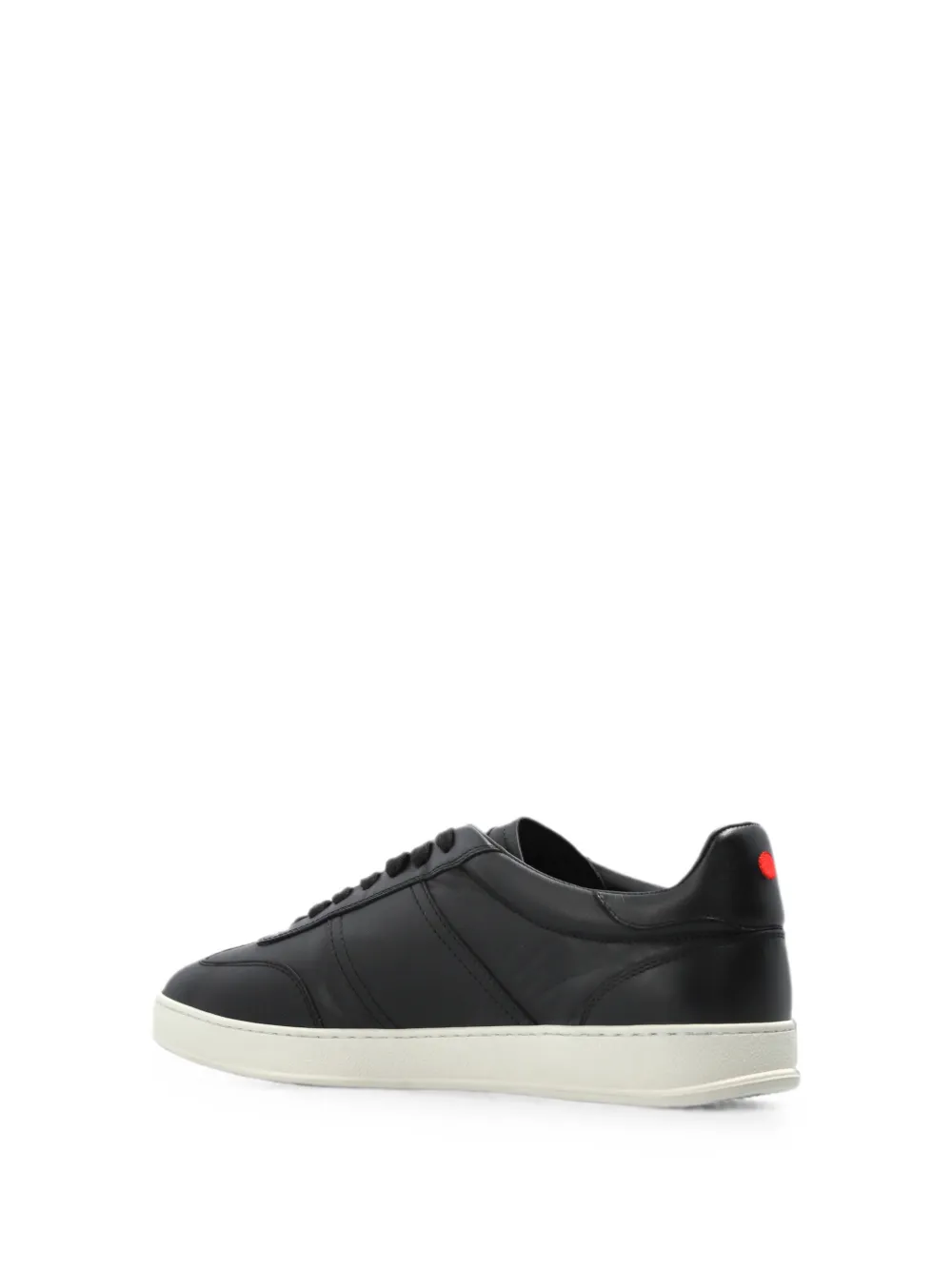 Kiton leather sneakers Zwart