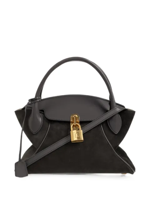 Balmain small Pulse Day suede tote bag