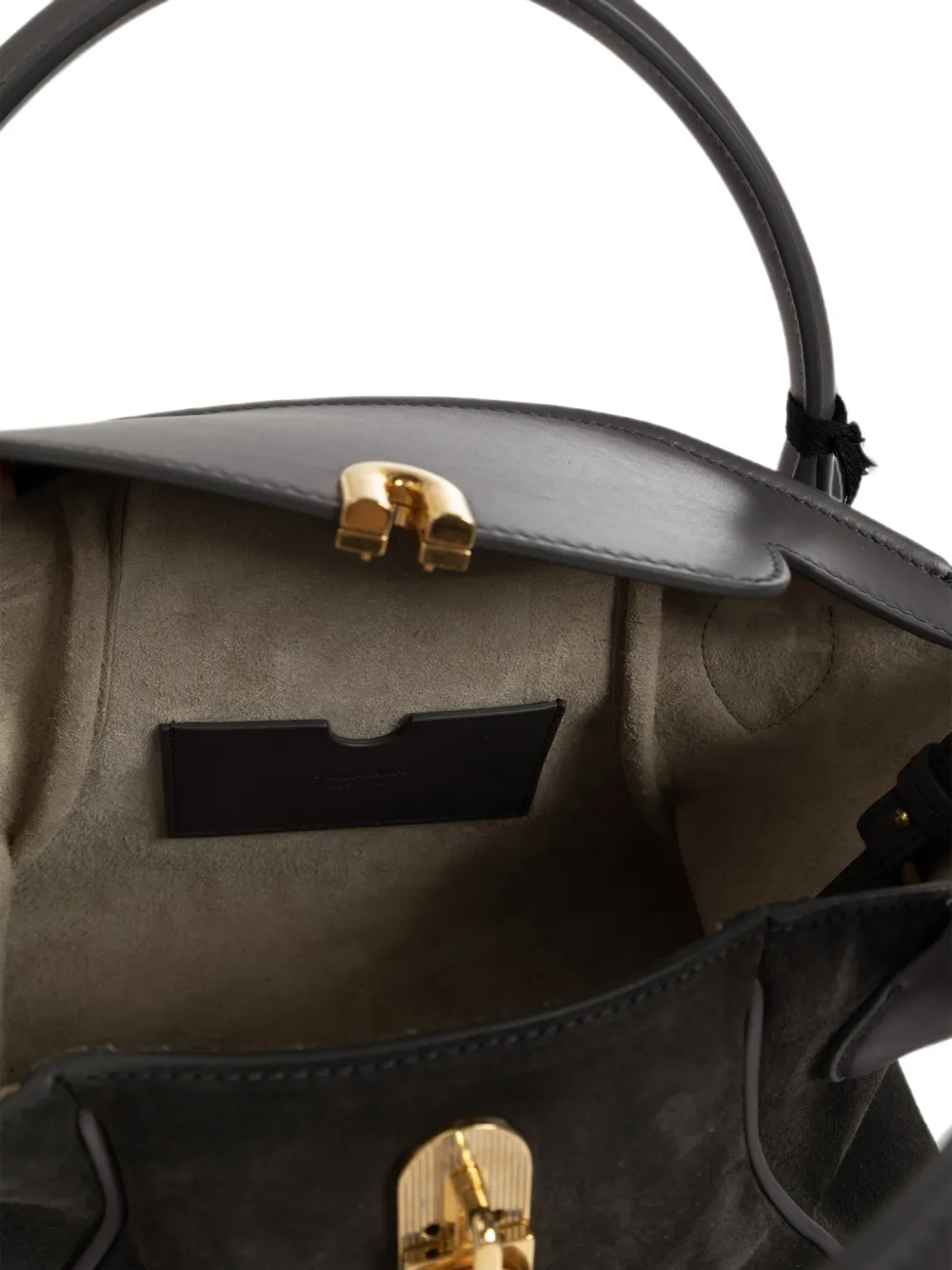 Balmain Kleine Pulse Day suède shopper Zwart