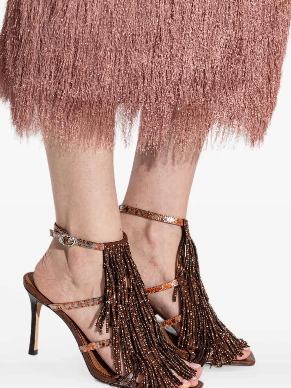 Kurt Geiger London fringe sandals 90 Bruin