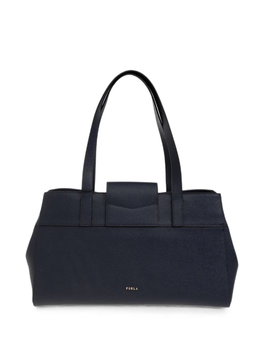 Furla Grote Amelia leren schoudertas Blauw