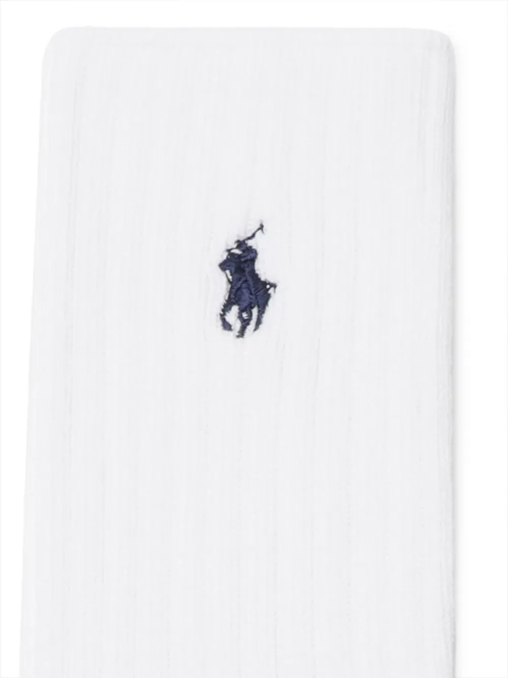 Polo Ralph Lauren Geribbelde sokken met Polo Pony-borduurwerk Wit