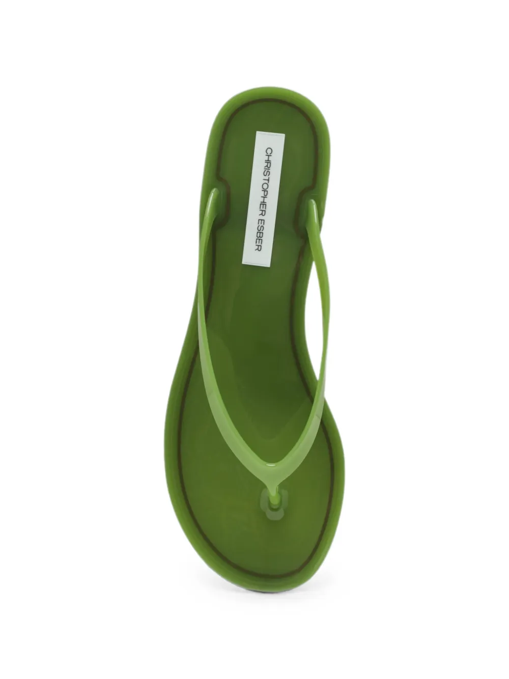 Christopher Esber Jo teenslippers met textuur Groen
