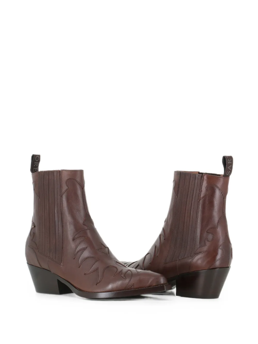 Sartore embroidered leather ankle boots Bruin