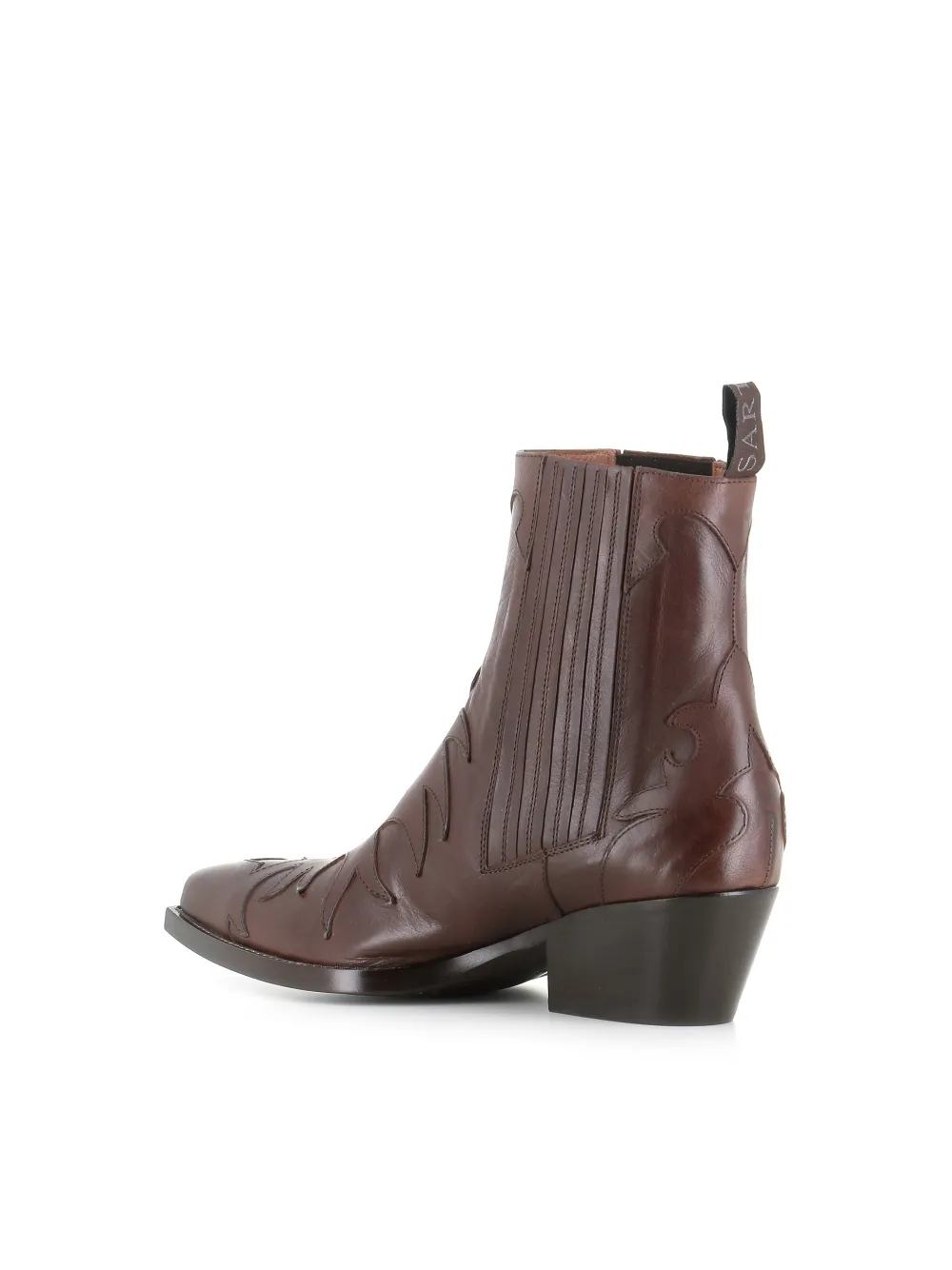 Sartore embroidered leather ankle boots Bruin