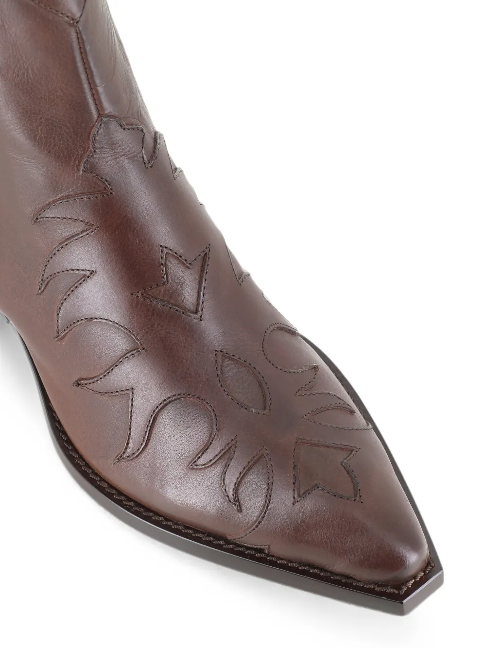 Sartore embroidered leather ankle boots Bruin