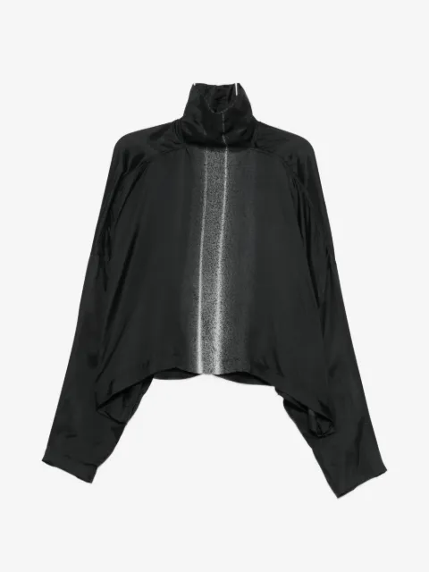 Rick Owens contrast-print oversized blouse
