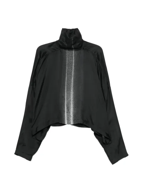 Rick Owens contrast-print oversized blouse
