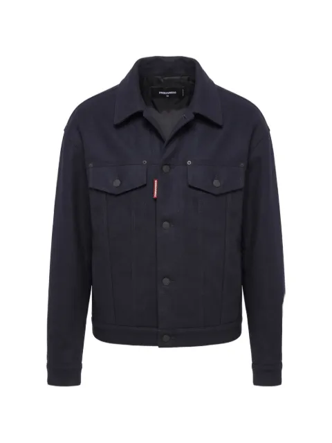 DSQUARED2 button-up wool jacket