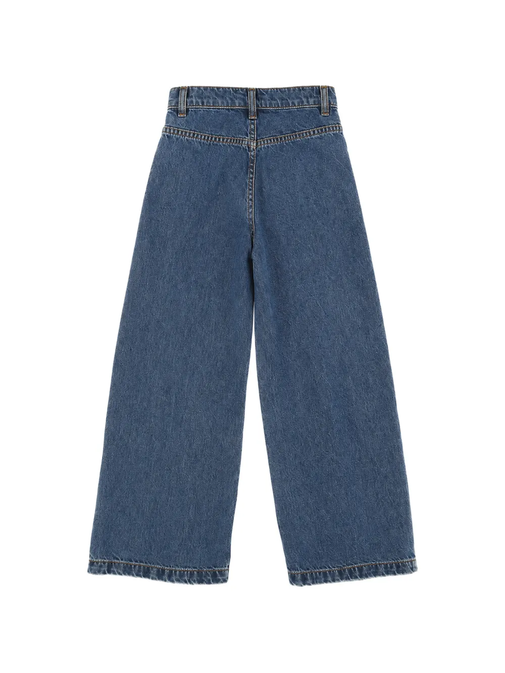 Elisabetta Franchi La Mia Bambina logo-patch jeans Blauw