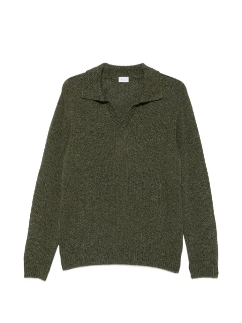 04651 / A TRIP IN A BAG polo-collar sweater