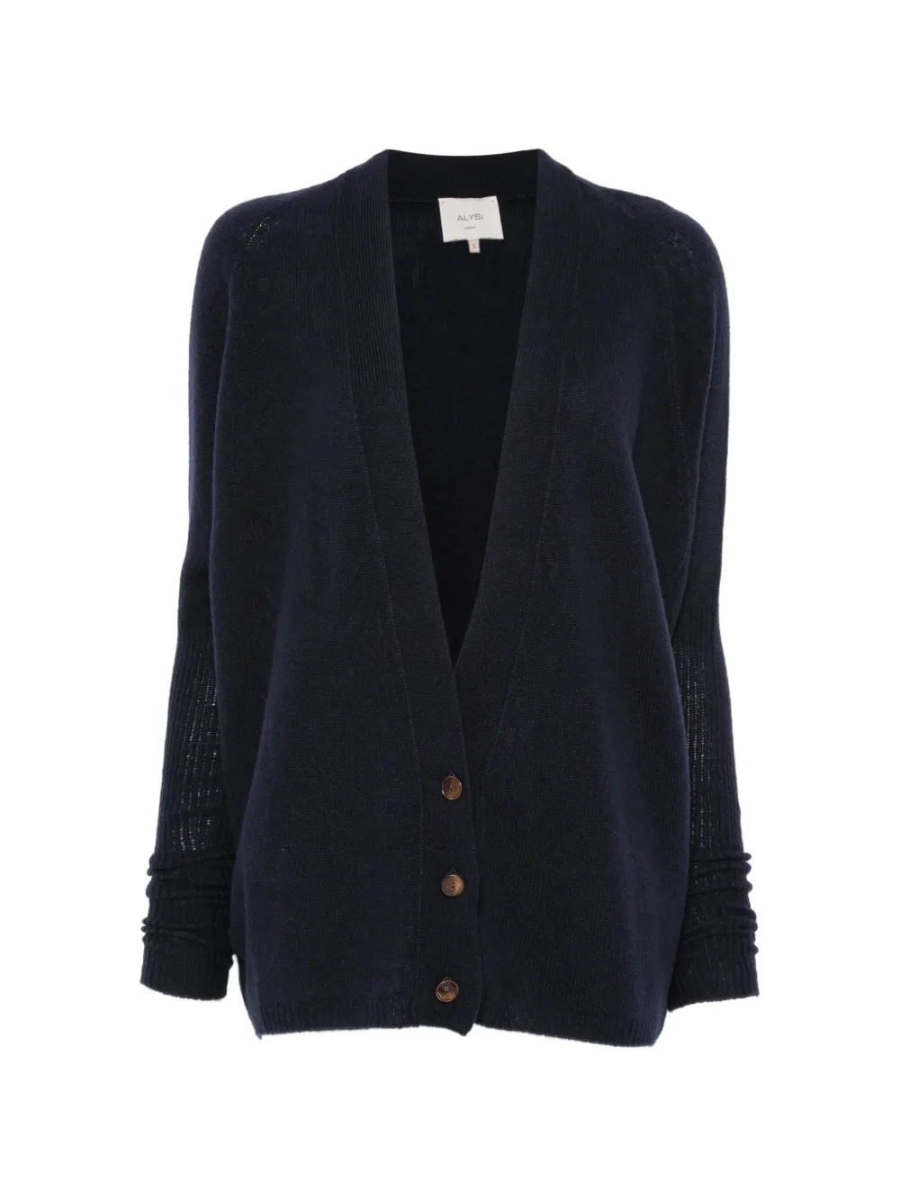 Alysi cashmere V-neck cardigan - Blau