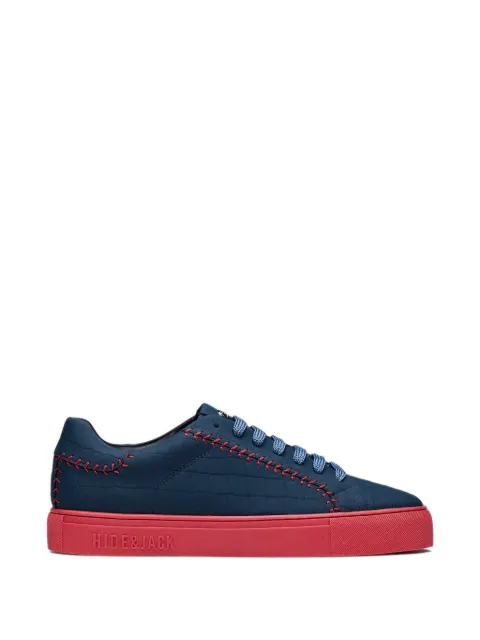 Hide&Jack Essence Baseball croc-effect whipstitch-detail sneakers