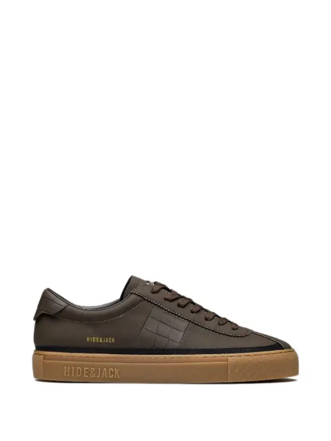 Hide&Jack Retro croc-effect panelled sneakers