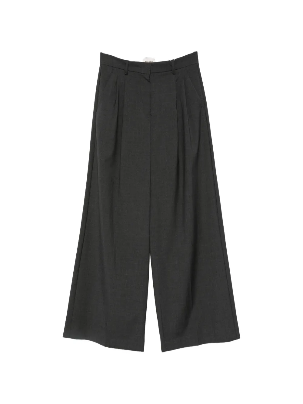 Weekend Max Mara pleated wide-leg trousers - Grigio