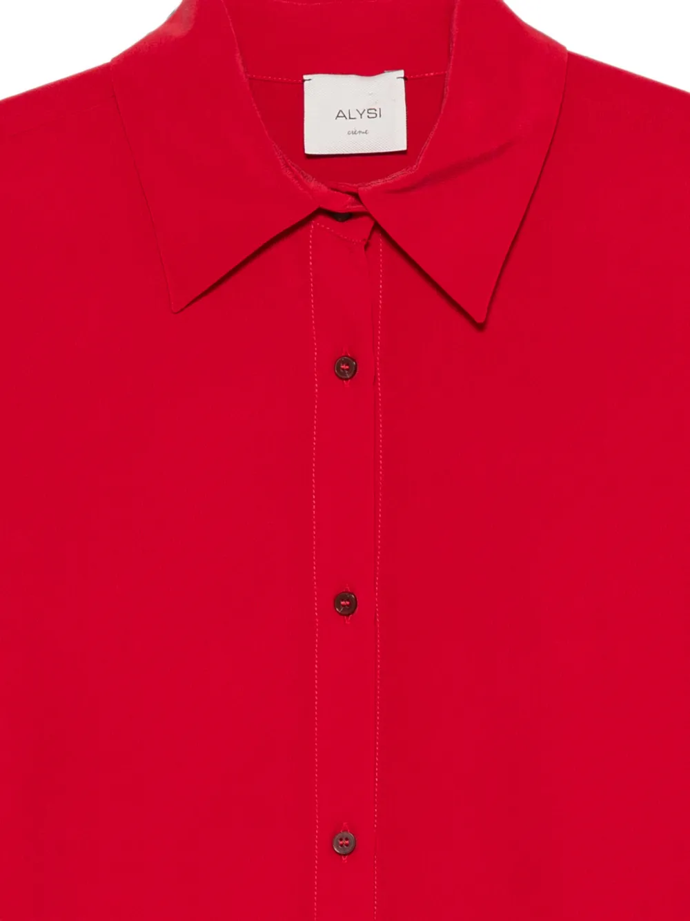 Alysi Button-down blouse Rood