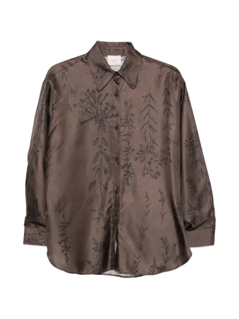 Alysi floral-print silk shirt