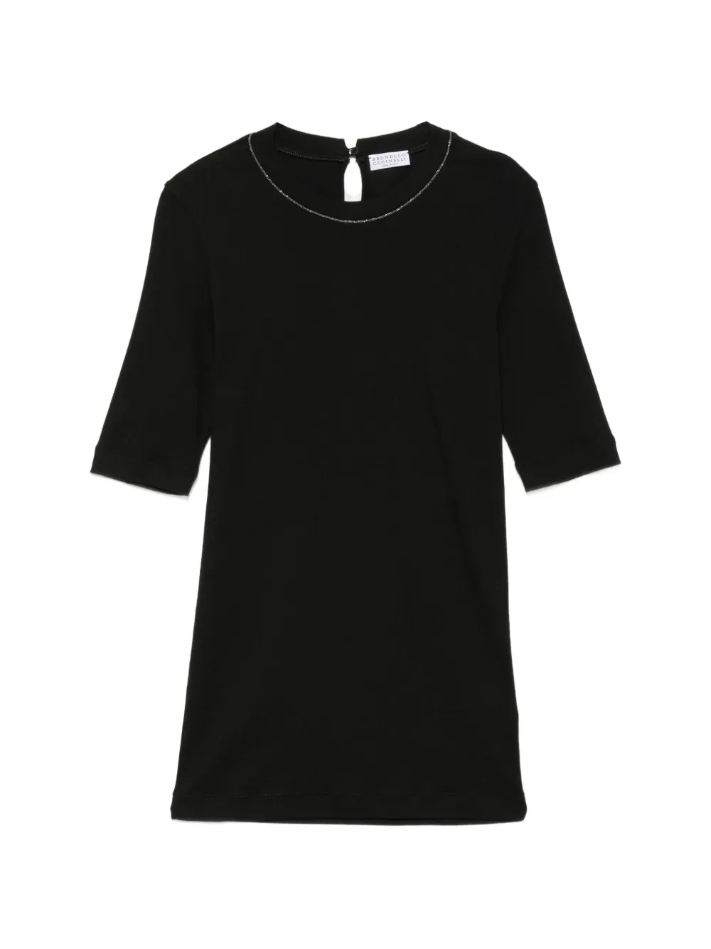 Brunello Cucinelli monili-trim T-shirt - Nero
