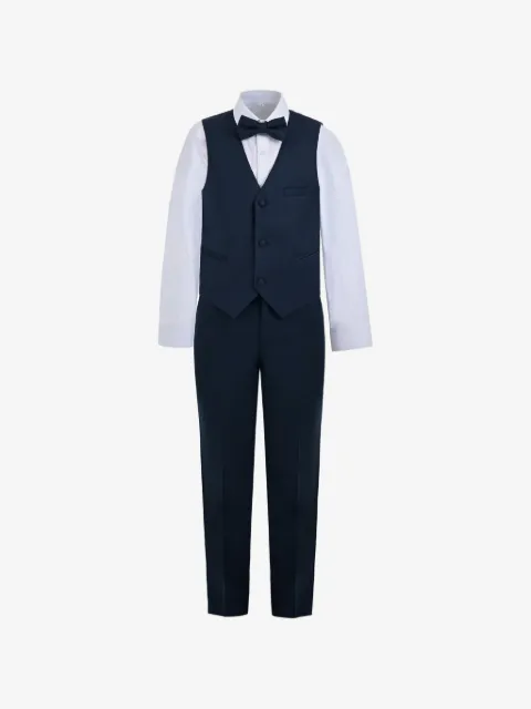 Moustache bow-tie vest suit
