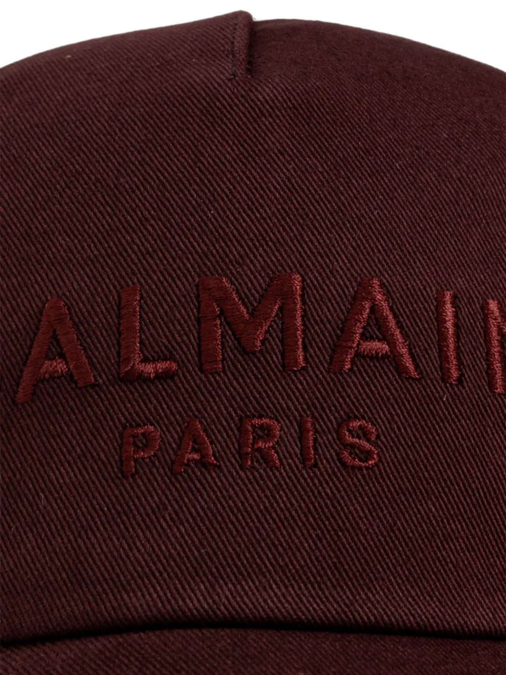 Balmain Honkbalpet met geborduurd logo Rood