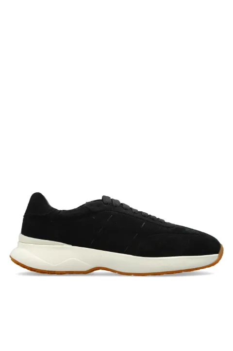 Kiton suede round-toe sneakers