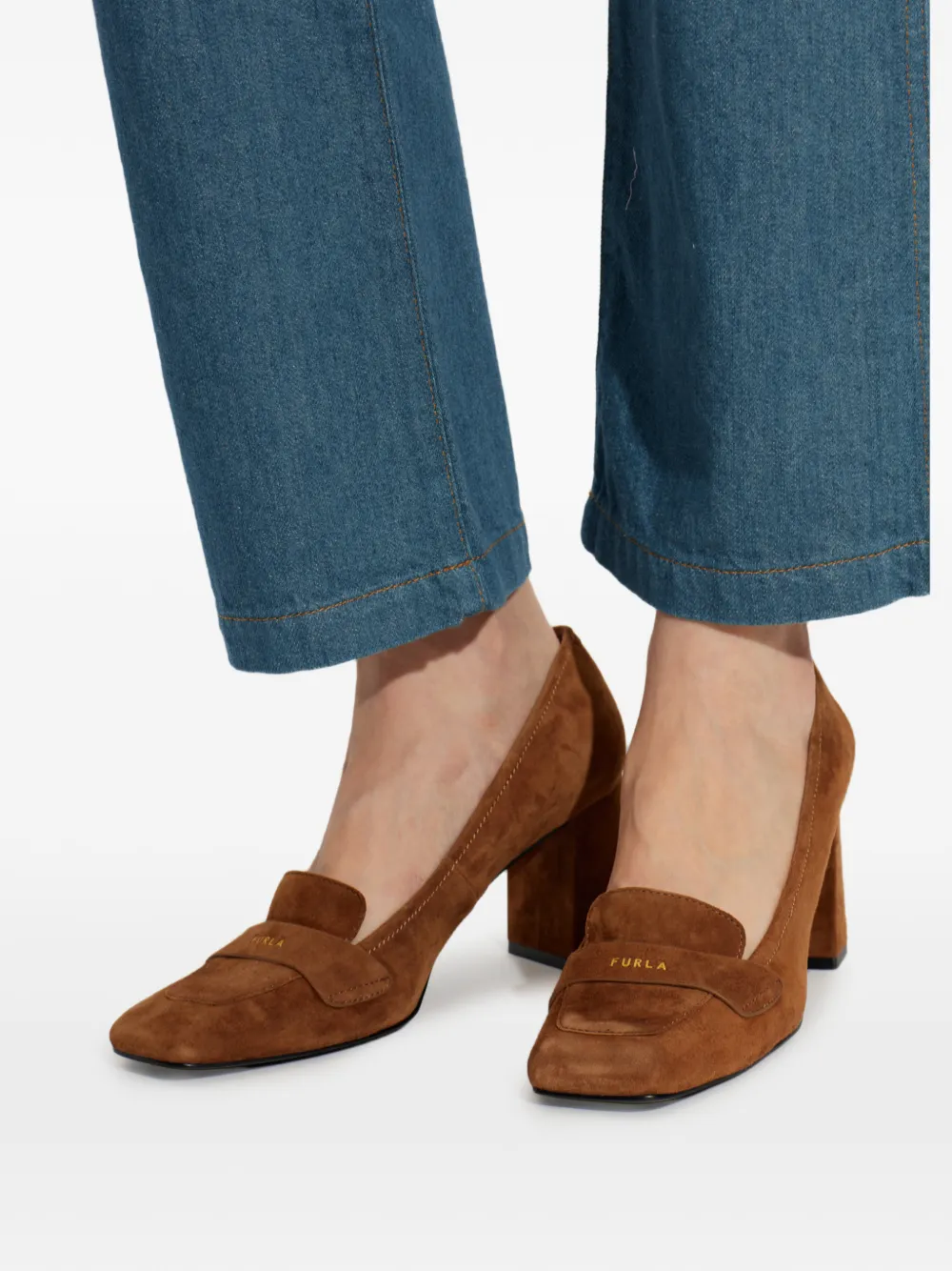 Furla Solid pumps Bruin
