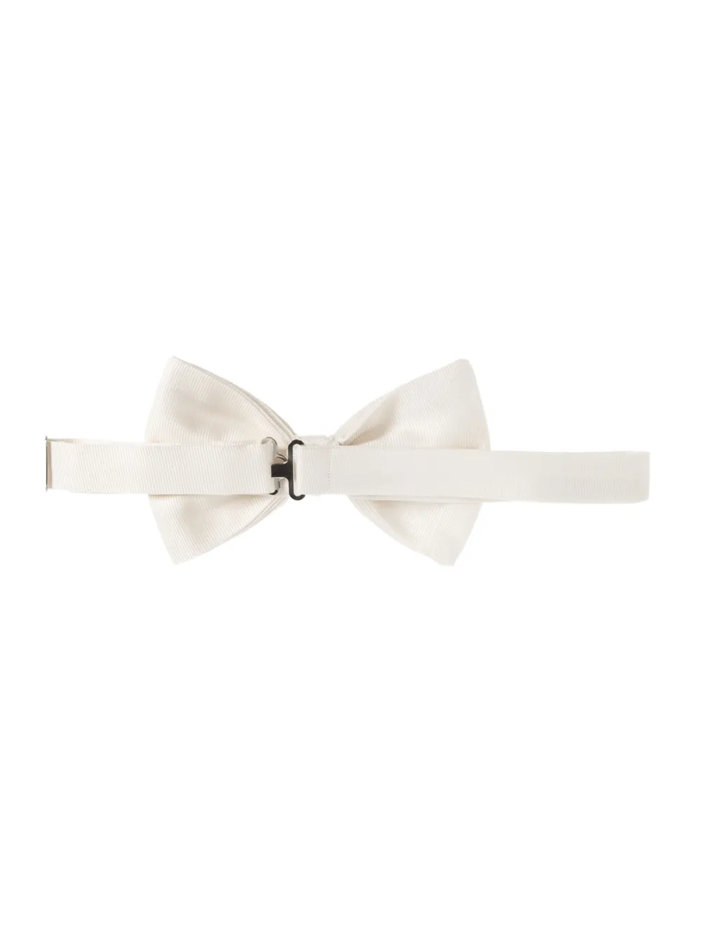 Giorgio Armani Ribgebreide vlinderdas Wit