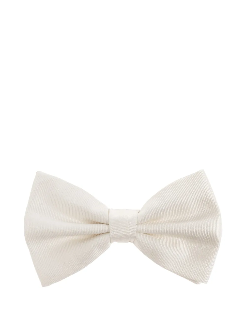 Giorgio Armani ribbed-knit bow tie - Weiß
