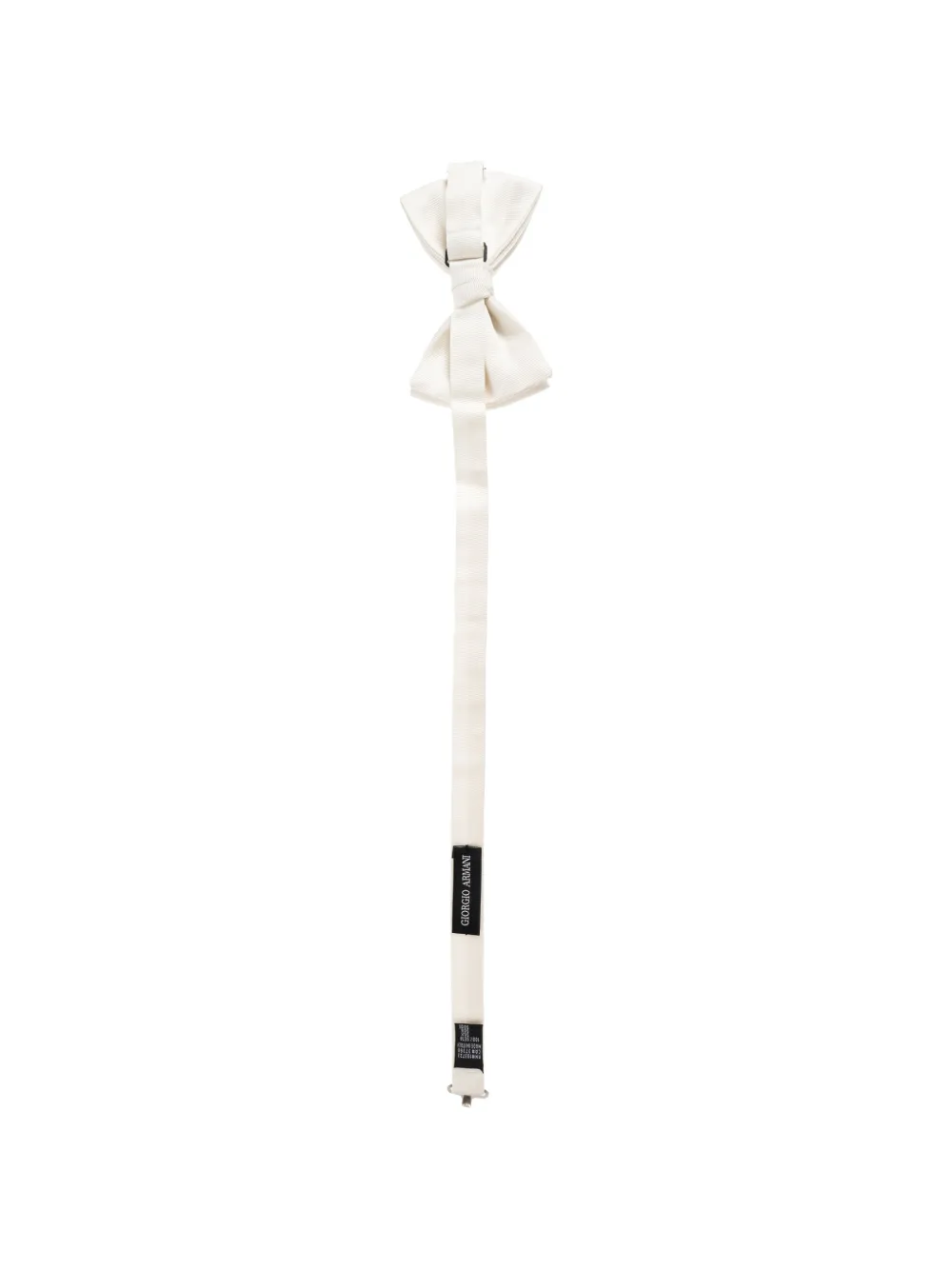 Giorgio Armani Ribgebreide vlinderdas Wit