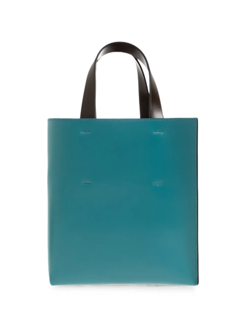 Marni Museo Mini leren shopper Wit