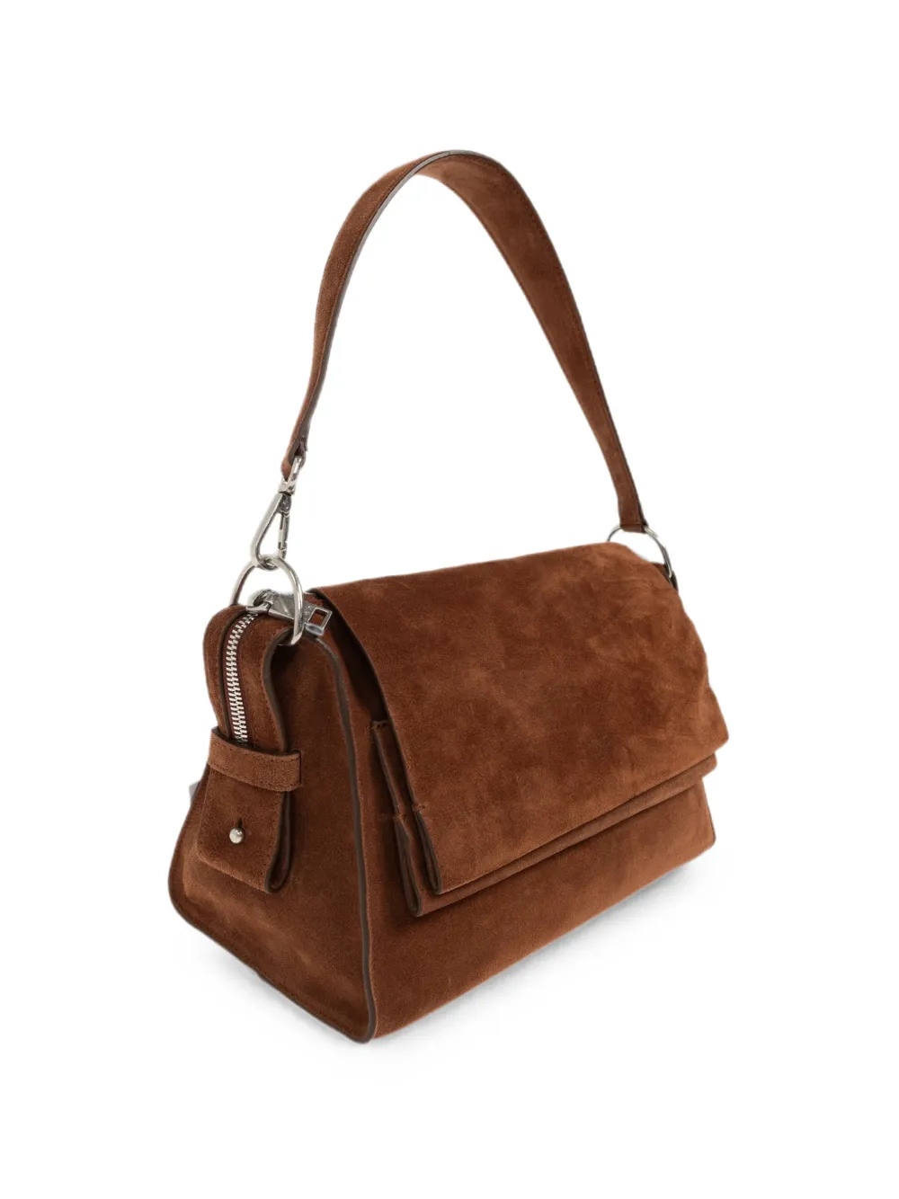 IRO Camera Loop suède shopper Bruin