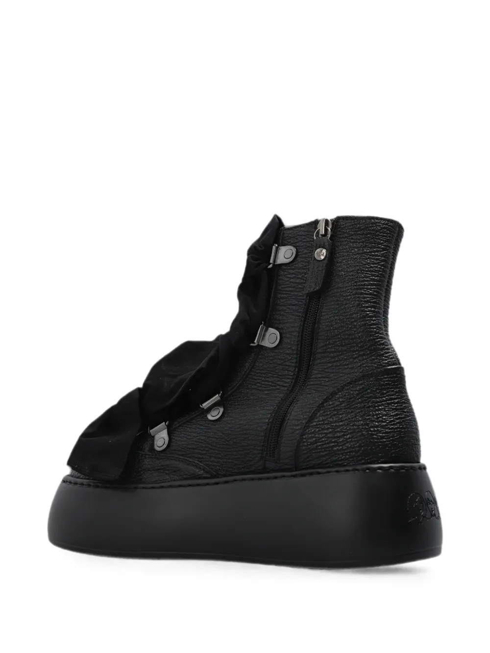 AGL Vibe Ribbon platform boots Zwart