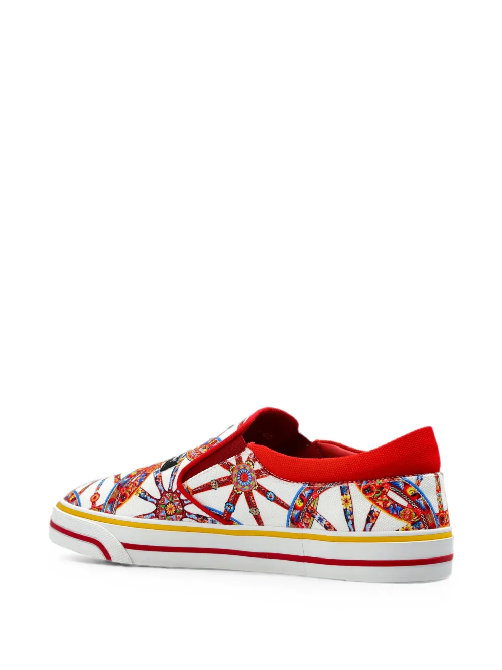 Dolce & Gabbana Carretto-print DG Sailing sneakers Wit