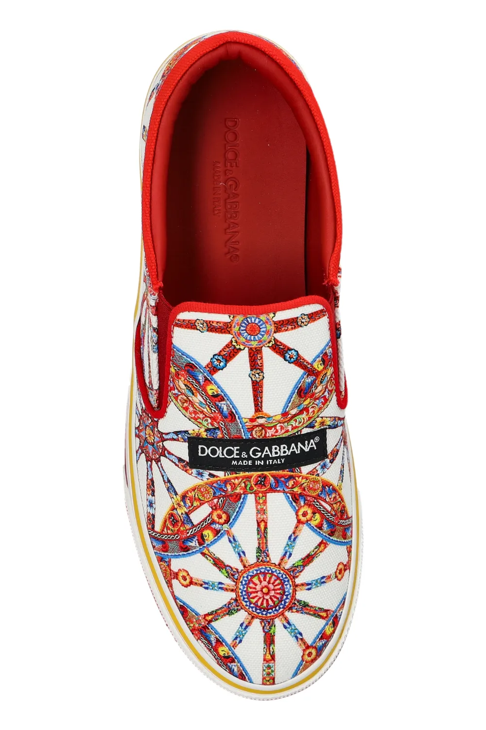 Dolce & Gabbana Carretto-print DG Sailing sneakers Wit