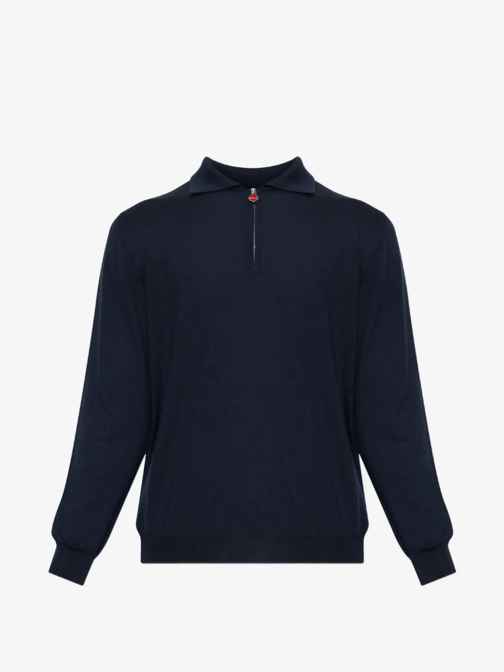 Kiton クォータージップ ロングスリーブ ポロシャツ | ブルー | Image 1