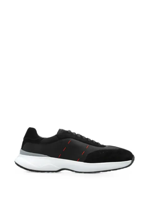 Kiton suede-panelled sneakers