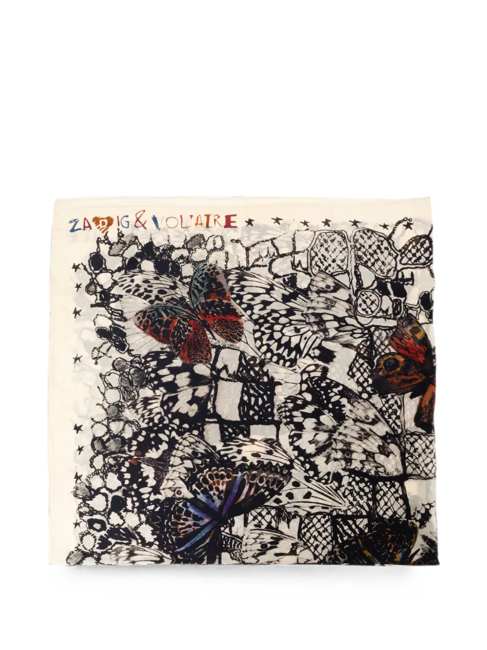 Zadig&Voltaire Silk scarf ‘Blondie’ - Toni neutri