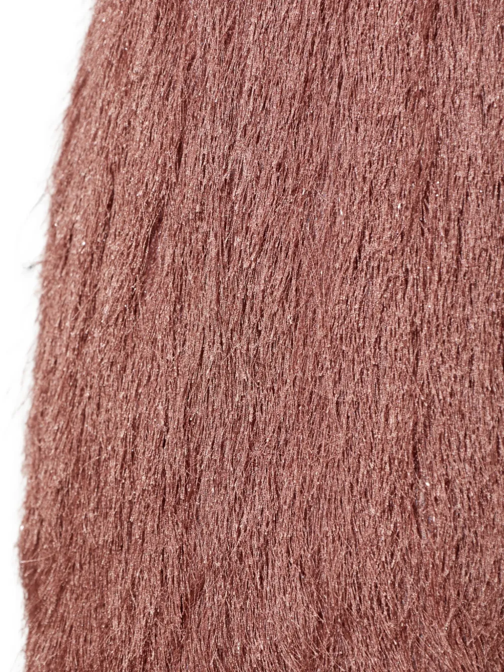 Balmain Jurk met spaghettibandjes en franje Roze