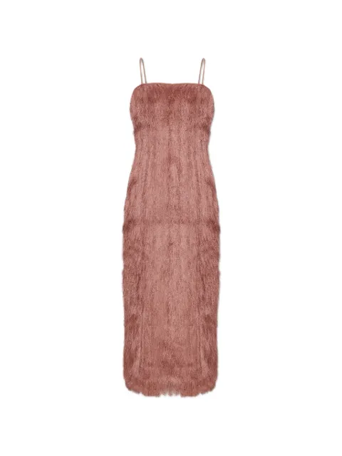 Balmain fringe-detailing spaghetti-strap dress