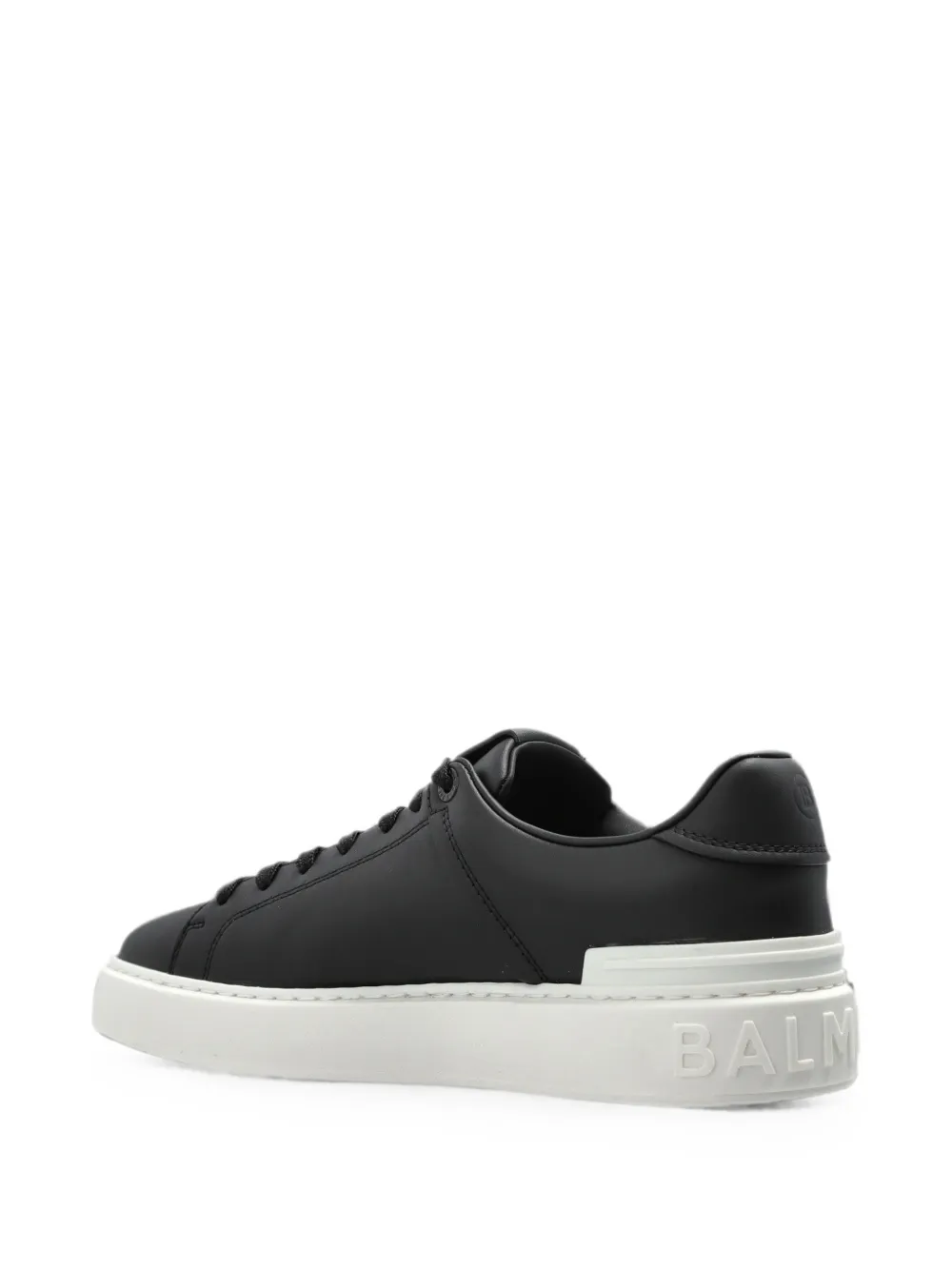 Balmain B-Court smooth leather trainers Beige