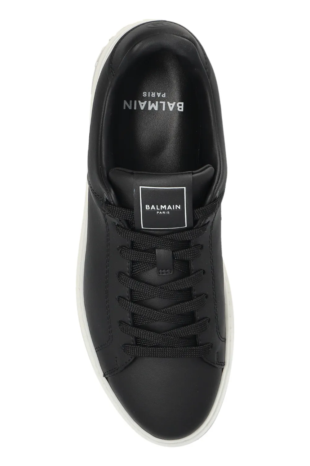 Balmain B-Court smooth leather trainers Beige