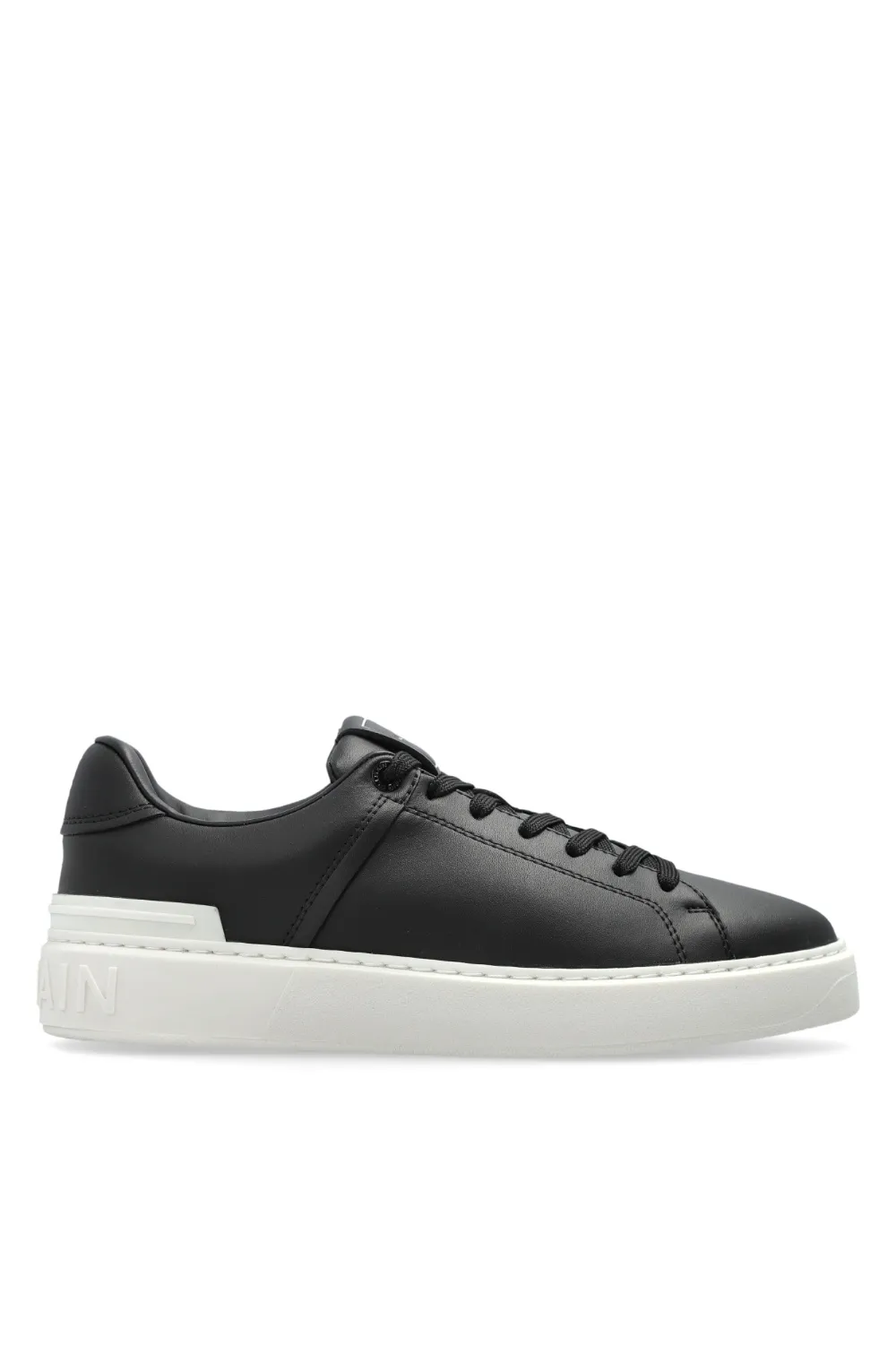 Balmain B-Court smooth leather trainers Beige