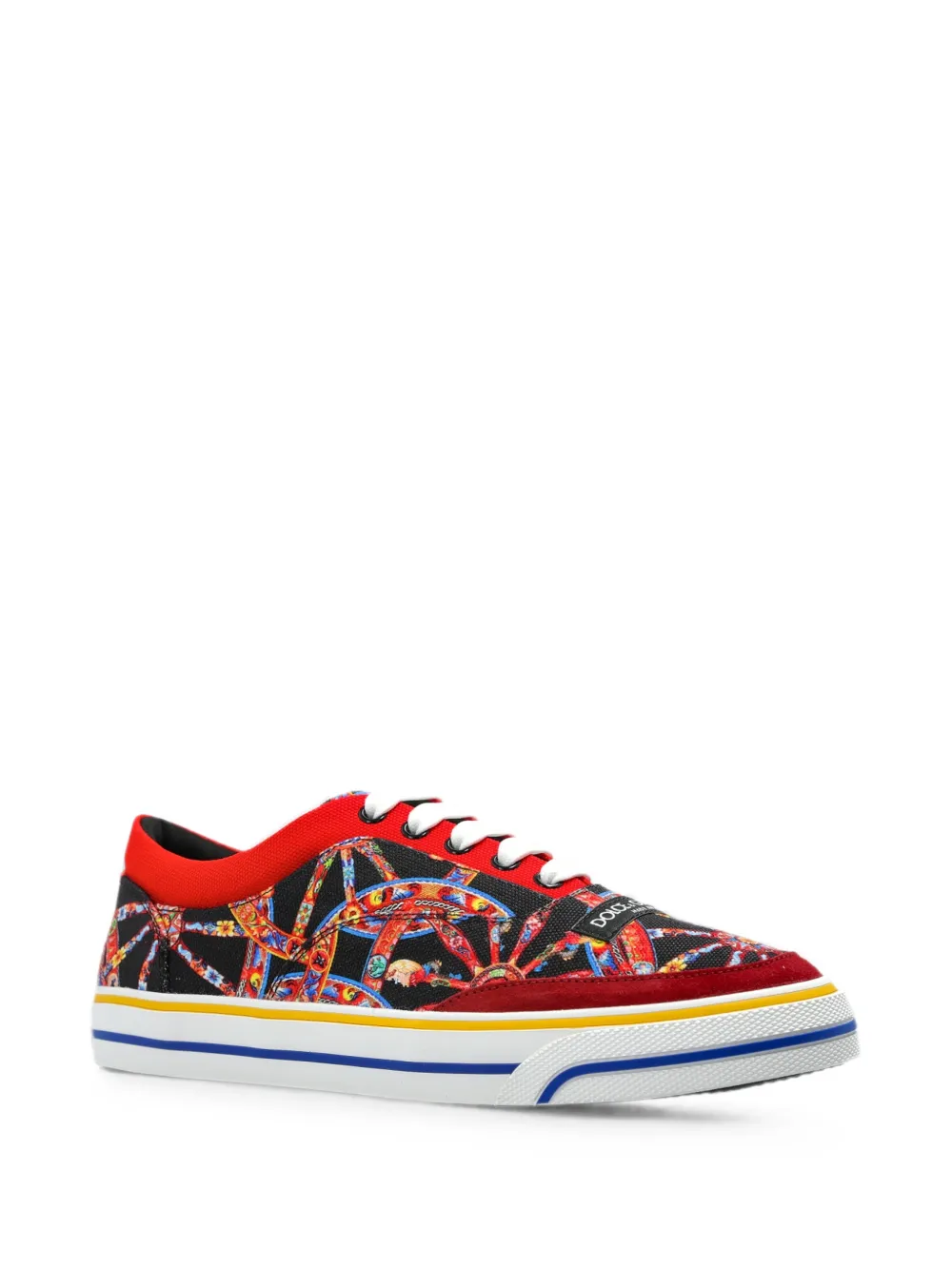 Dolce & Gabbana Carretto-print sneakers Zwart