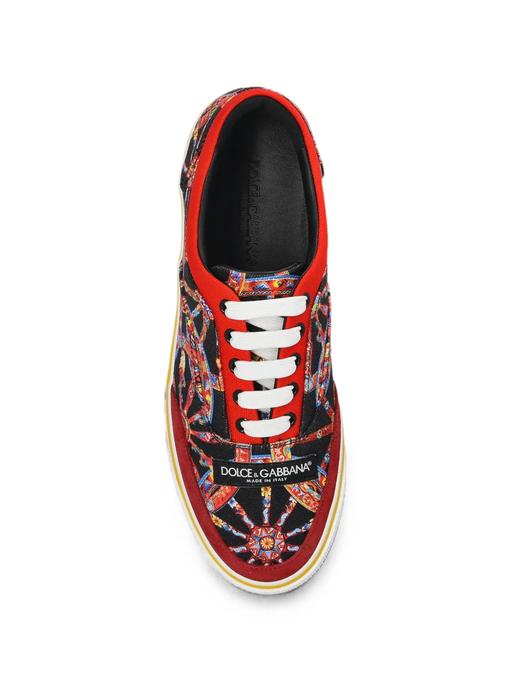 Dolce & Gabbana Carretto-print sneakers Zwart