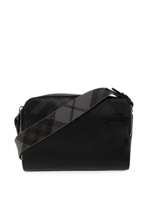 Burberry Check-pattern messenger bag
