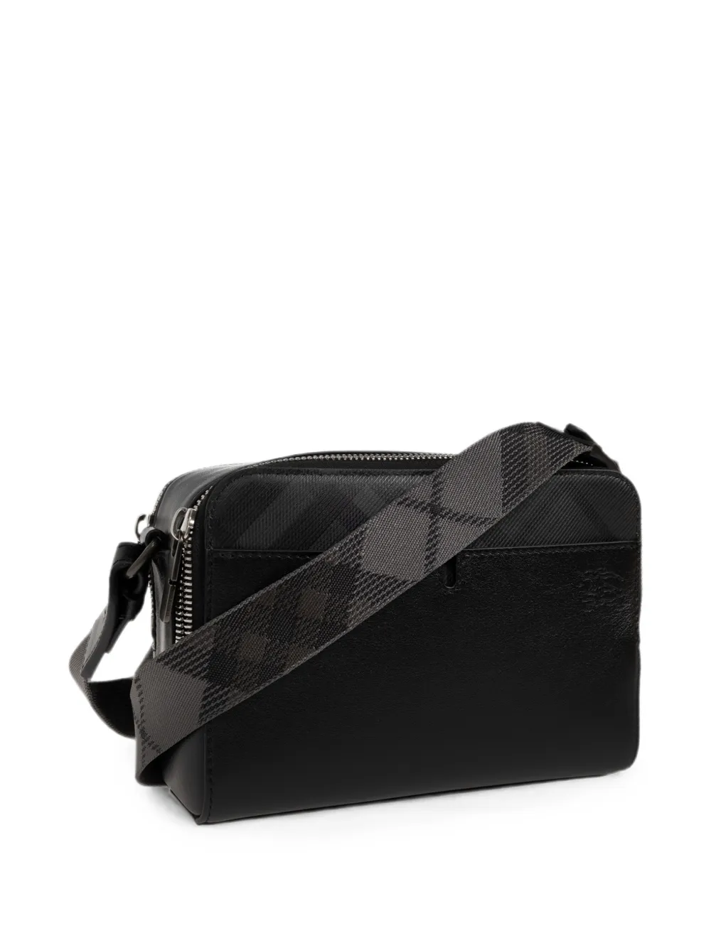 Burberry Geruite messengertas Zwart
