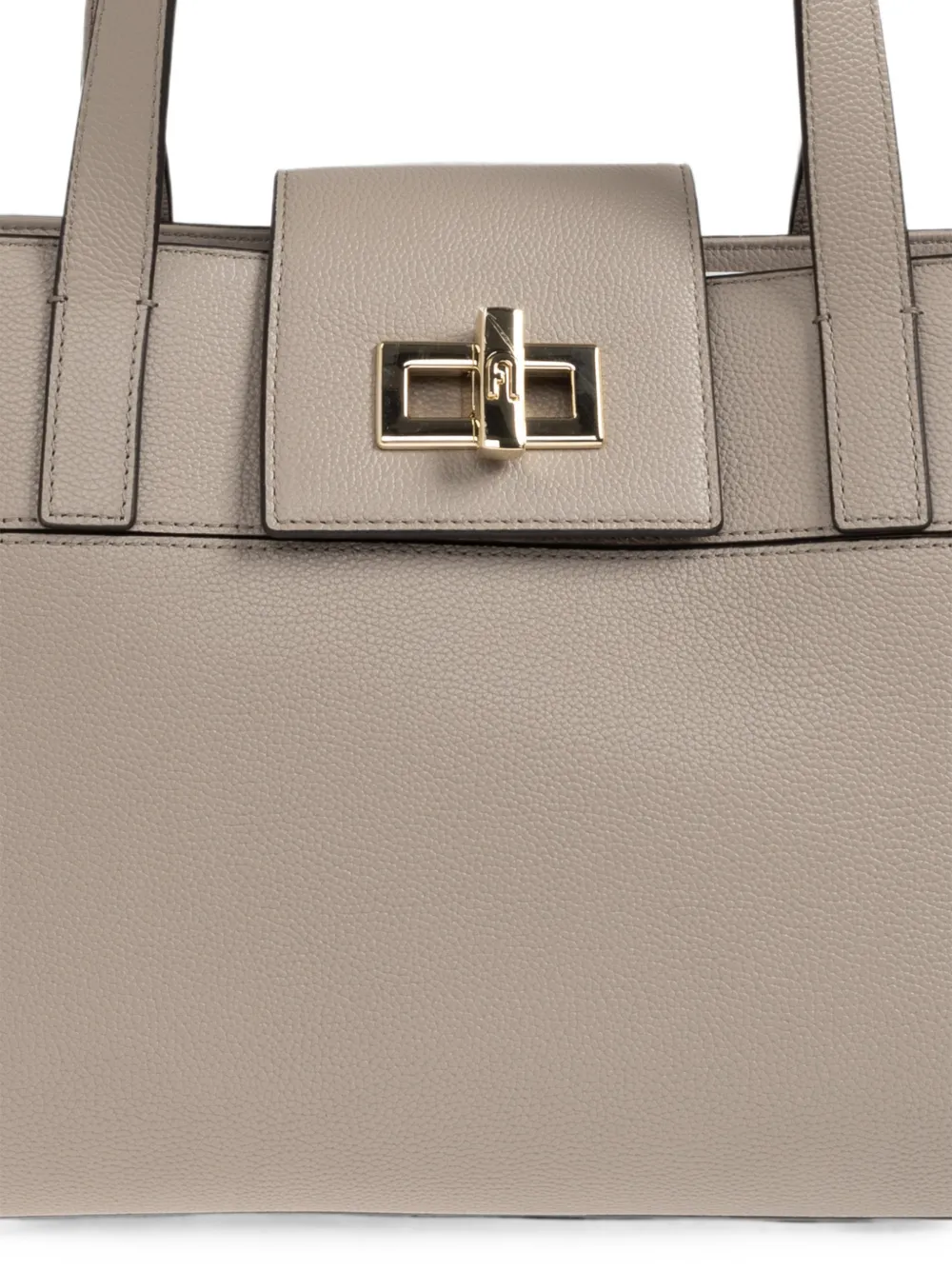 Furla Amelia leren schoudertas Beige