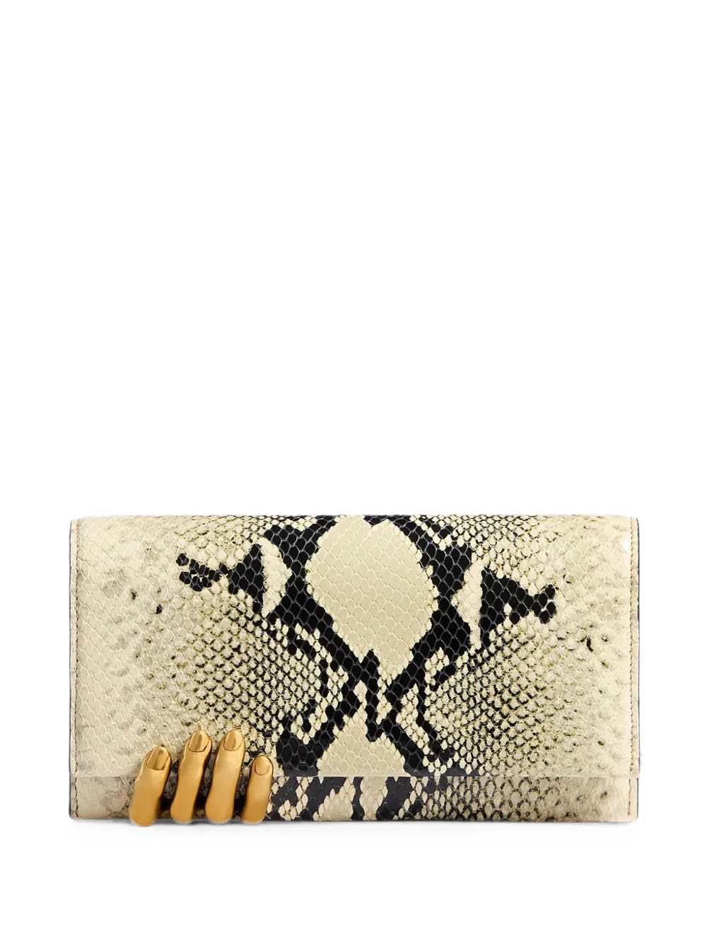 KHAITE Clutch mit Python-Prägung | Nude | Image 1