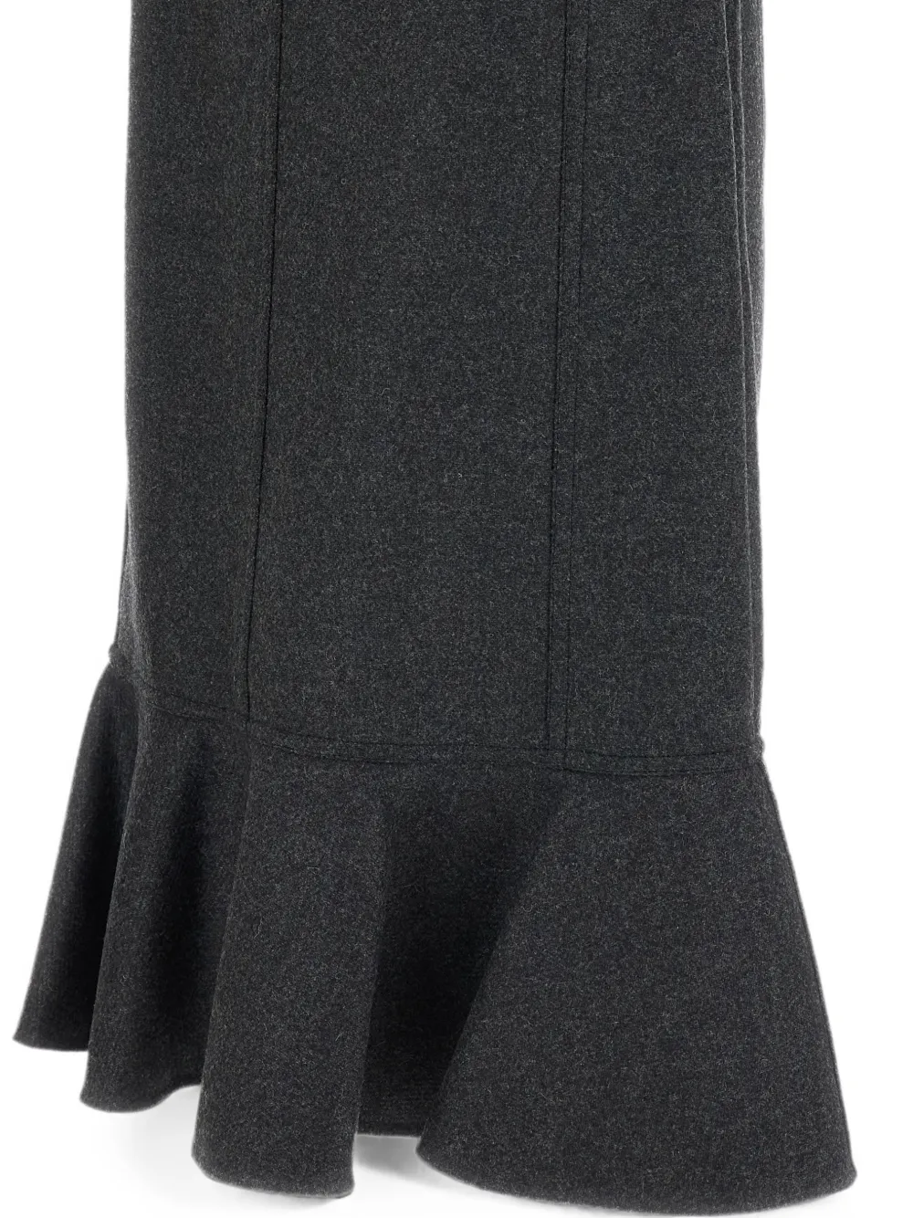 Plan C Midi-rok met ruches Grijs